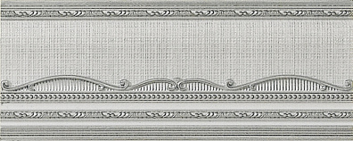 Бордюр El Molino Hermes Plata-Perla Zocalo 12x30