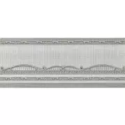 Бордюр El Molino Hermes Plata-Perla Zocalo 12x30