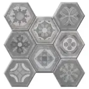 Керамогранит Kerlife Pav. Hexagonal Asland Gris 37.2x38.8