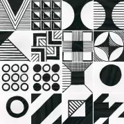 Декор 22105 Caprice Deco Pacthwork B&W 20x20 Equipe