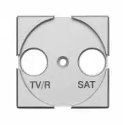 Лицевая панель розетки TV-SAT Bticino HC4212 Алюминий