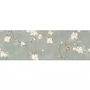 Плитка Ragno Mixed Verde Decoro Fiori di Pesco B Rett 40x120 настенная RA1X