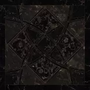 Керамогранит Versace Emote Fondo Intarsio Nero Amasanta 78x78 262532
