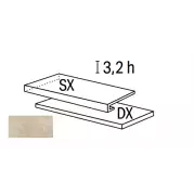 Ступень La Fabbrica Chianca Gradino Costa Retta Sx Cursi Nat Ret 33x120 184222