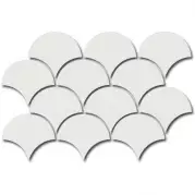 Мозаика 21965 Scale Fan Mosaic White 30x43 Equipe