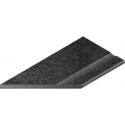 Бортик Italon Room X2 Black Bor. Svasato Round Sx 33x60 с выемкой закругленный левый 620090000666