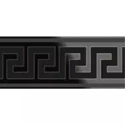 Бордюр 650H9RH Luxury Insti Fascia Greca Nero 25x60 Emil Ceramica
