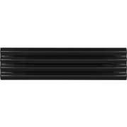 Плитка Equipe Costa Nova Black Praria Glossy 5x20 настенная 28468