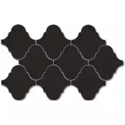 Мозаика 21925 Scale Alhambra Mosaic Black Matt 27x43 Equipe