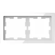 Рамка Schneider Electric Merten D-Life MTN4020-6520 Белый кристалл (2 поста)