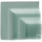 Декоративная вставка Neri ADNE5616 Angulo Marco Cornisa Classica Sea Green 5x5 Adex