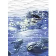 Декор Cersanit Wave Dolphins 60x44 (комплект)