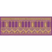 Бордюр Ceramique Imperiale Воспоминание Фиолетовый 9x25