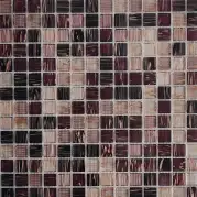 Мозаика Pixmosaic Glass Коричневая 2x2 30.5x30.5 JS07
