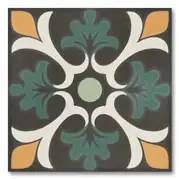 Керамогранит DNA Tiles Sync Clover Green 15х15 125639