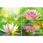 Панно P4D287 Lotus из 4-х плиток 60х40 Муза-Керамика