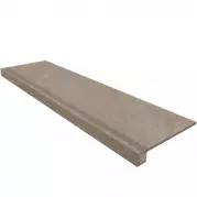 Ступень Estima Gabbro Grey неполированная (прямоугольный бортик + подступенок) 33x120 GB02