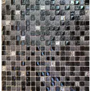 Мозаика Pixmosaic Glass Микс Черный 1.5х1.5 30x30 МС 2121