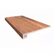 Ступень Estima Brigantina Oak неполированная (прямоугольный бортик + подступенок) 33x120 BG01