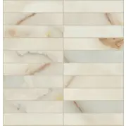 Мозаика Rex Ceramiche Les Bijoux De Rex Onyx Blanche Glossy Mosaico 3x15 30x30 767569