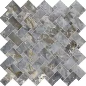 Мозаика Emil Ceramica Tele Di Marmo Revolution Intrecci Blu Ande Lappato 30x30 EHPN