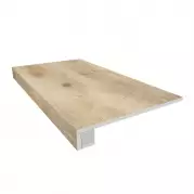 Ступень Estima Selection Oak неполированная (прямоугольный бортик + подступенок) 33x120 SI01