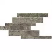 Декор 742239 La Roche Mud Modulo Listello Sfalsato Mix 21x40 Rex Ceramiche