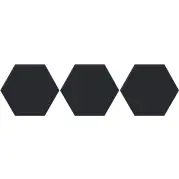 Керамогранит Oset Versalles HEX Black 20x24