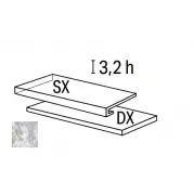 Ступень La Fabbrica Gemstone Gradino Costa Retta Sx Ocean Nat Ret 33x120 179301