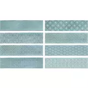 Настенная плитка Decor Opal Sky (8 Видов) 7.5x30 Cifre Ceramica