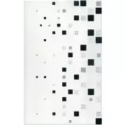 Декор Cerrol Kwant Bialo-Czarny 25x40