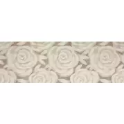 Плитка Porcelanite Dos 9535 Crema Relieve Rose Rectificado 30x90 настенная