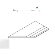Бортик Italon Contempora X2 Pure Bor. Svasato Round Sx 30x60 с выемкой закругленный левый 620090000276