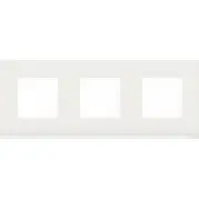 Рамка Schneider Electric Unica NU600685 Белое Стекло/Белый (3 поста)