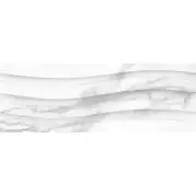 Плитка Ricchetti Ceramiche Marble Boutique Statuario Wave White Lucido Ret 30x90 настенная 0541522