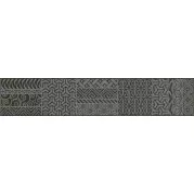 Бордюр Grasaro Linen черный 7x40 G-143/M/f01