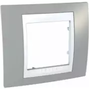Рамка Schneider Electric Unica MGU6.002.865 Серый/Белый (1 пост)