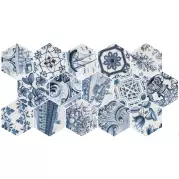 Декор 23216 Hexatile Patchwork Lisboa 17.5x20 Equipe