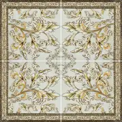 Панно Infinity Ceramic Tiles Mola Di Bari Roseton Jade 120x120 (60x60x4)