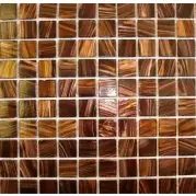 Мозаика Pixmosaic Glass Коричневая 2x2 32.7x32.7 SIN Е3