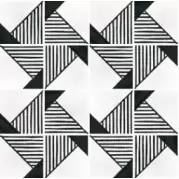 Керамогранит 22127 Caprice Deco Origami B&W 20x20 Equipe