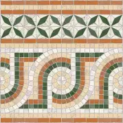 Декор Vives Ceramica Via Appia Cenefa Nola Verde 43.5x43.5