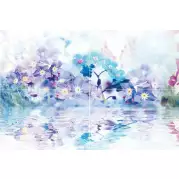 Панно P4D248 Forget-me-not из 4-х плиток 60х40 Муза-Керамика