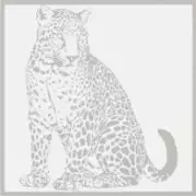 Панно Petracer`s Gran Gala Leopardo Seduto Bianco 94,5x94,9 (комплект)