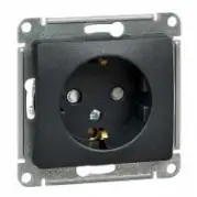 Электрическая розетка Schneider Electric Glossa GSL000745 Антрацит