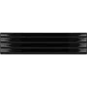 Плитка Equipe Costa Nova Black Onda Glossy 5x20 настенная 28483