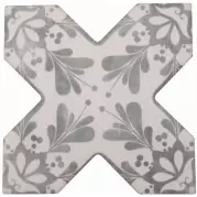 Декор Cevica Becolors Cross Dec. Stencil Grey 13.25x13.25