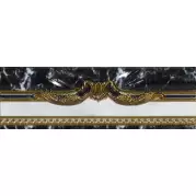 Бордюр El Molino Siracusa Sofia Base Negro Cenefa 8x25