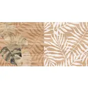 Плитка Laparet Organic коричневый узор 20x40 настенная 08-01-15-2454