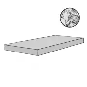 Ступень Floor Gres B and W Marble Pebble Mat Gradino Sx 33x120 767443